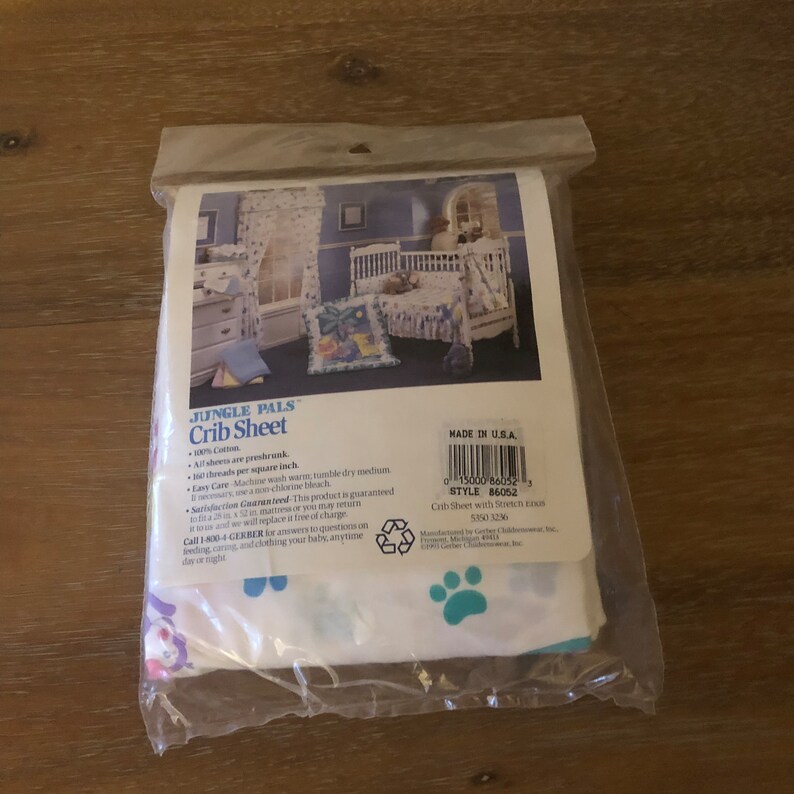 Vintage Gerber Baby Crib Sheets - Etsy