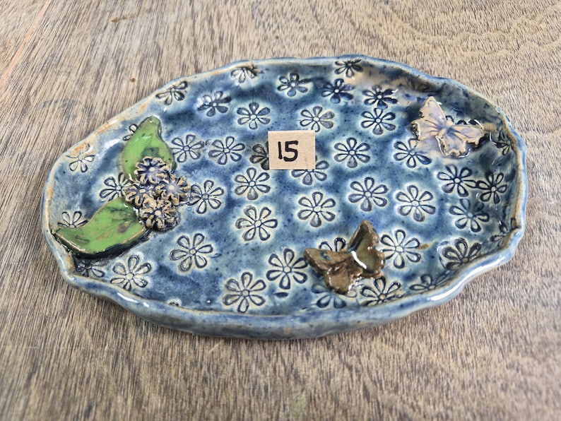Ceramic Bee Bath | Garden Bird Bath | Handmade in Wales | V21Pottery Pattern 15