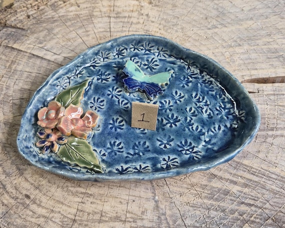Ceramic Bee Bath | Garden Bird Bath | Handmade in Wales | V21Pottery