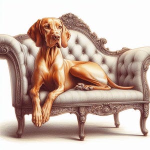 Carte de voeux Vizsla, lévrier, whippet toute occasion