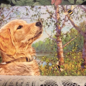 Biglietto di auguri per qualsiasi occasione a tema Golden Retriever
