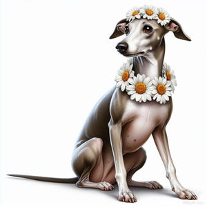 Italian Greyhound , Whippet Any Occasion Greetings Card