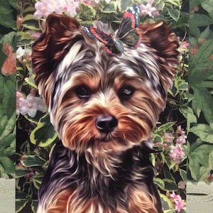 Carte toutes occasions Yorkshire terrier Yorkie Greyhound