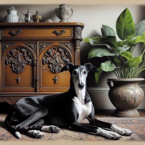 Windhond, Whippet Wenskaart voor elke gelegenheid