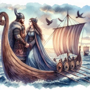 La carte de fiançailles du mariage viking pour la Saint-Valentin est avantageuse pour les lévriers à la retraite