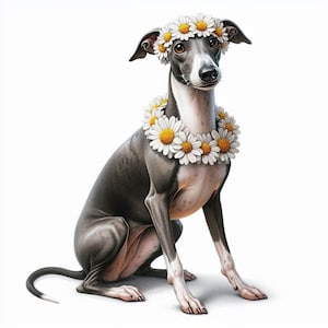 Italian Greyhound , Whippet Any Occasion Greetings Card