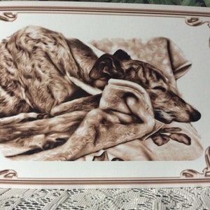 Tarjeta de felicitación de galgo, galgo y galgo