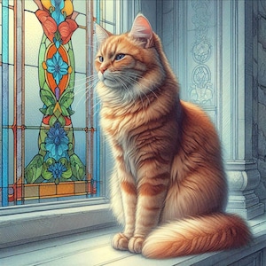 Gatto, levriero, biglietto di auguri per qualsiasi occasione