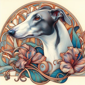 Greyhound, Whippet, biglietto di auguri per qualsiasi occasione