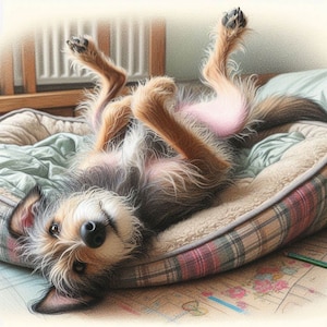 Kaart voor alle gelegenheden: Lurcher Greyhound-Whippet