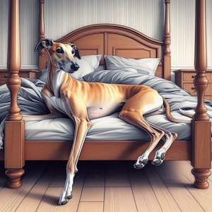 Greyhound, Whippet, biglietto di auguri per qualsiasi occasione
