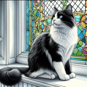 Gatto, levriero, biglietto di auguri per qualsiasi occasione