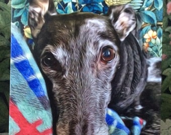 Greyhound whippet Lurcher All occasions card