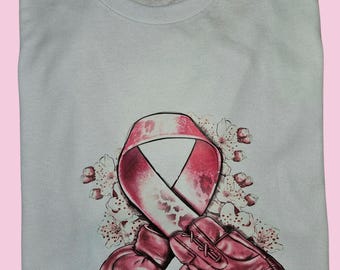 Breast Cancer Awareness Boxing Gloves T-Shirt