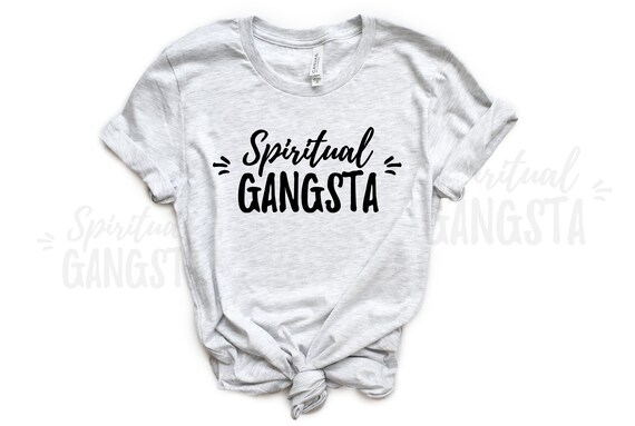 Spiritual Gangsta SVG DXF PNG Files For Cricut Spiritual Funny Yoga Studio Design Yoga Lover Healing Sacred Energy Crafting Cutting