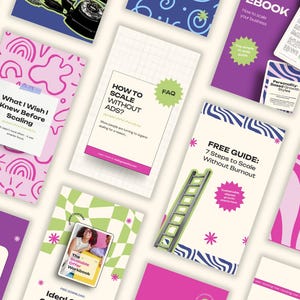 Instagram Branding Kit Canva Reels Template | Bold Vibrant Retro Social Media Templates + Bonus Logo | Personal Brand Starter Kit