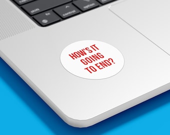 Jak to się skończy? | Naklejka Truman Show | Laptop, Zderzak, Stanley, Yeti itp.