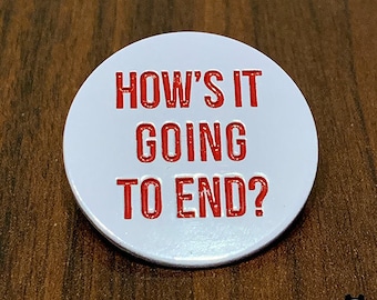 How's It Going To End? | Truman Show Enamel Pin | Jim Carrey, 90s, movies, Seahaven