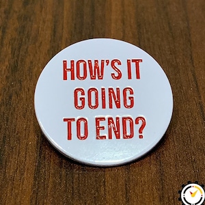 How&#39;s It Going To End? | Truman Show Enamel Pin | Jim Carrey, 90s, movies, Seahaven