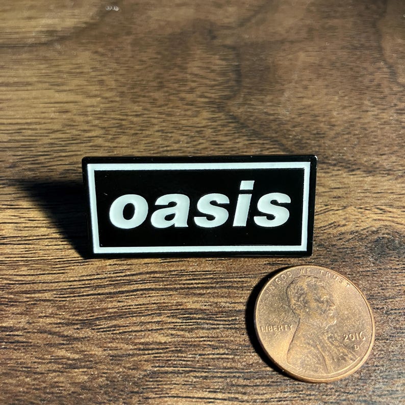 Oasis Logo Enamel Pin | Original Decca OG 90s, Morning Glory, Definitely Maybe, Reunion image 3