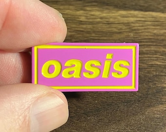 LIMITED Oasis Logo Enamel Pin | Tour Version Decca OG 90s, Rock Star, Definitely Maybe, Live 25 Reunion