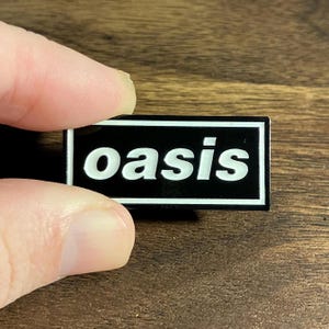 Oasis Logo Enamel Pin | Original Decca OG 90s, Morning Glory, Definitely Maybe, Reunion