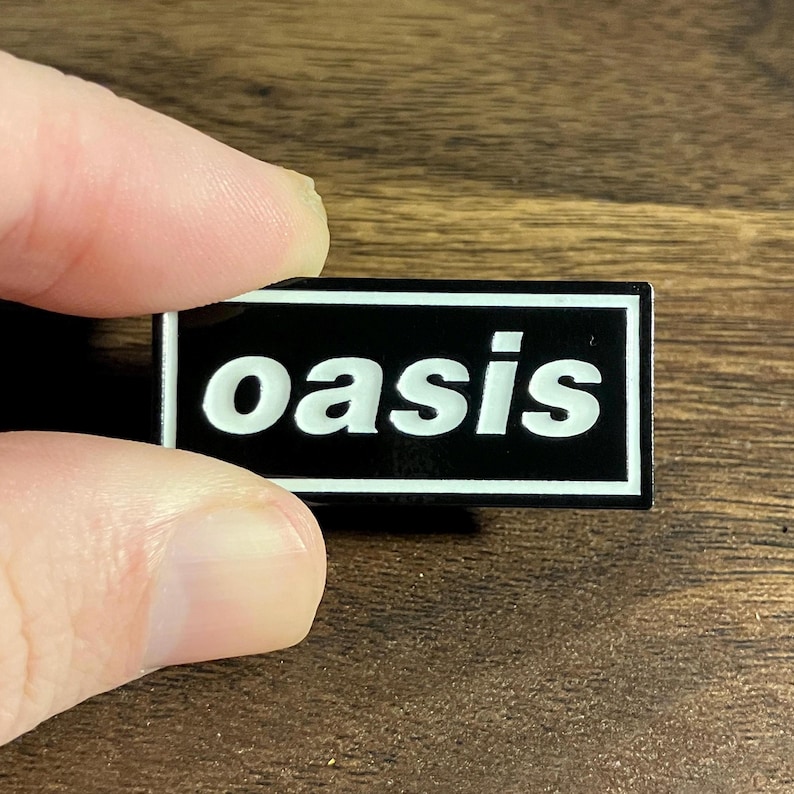 Oasis Logo Enamel Pin | Original Decca OG 90s, Morning Glory, Definitely Maybe, Reunion image 1