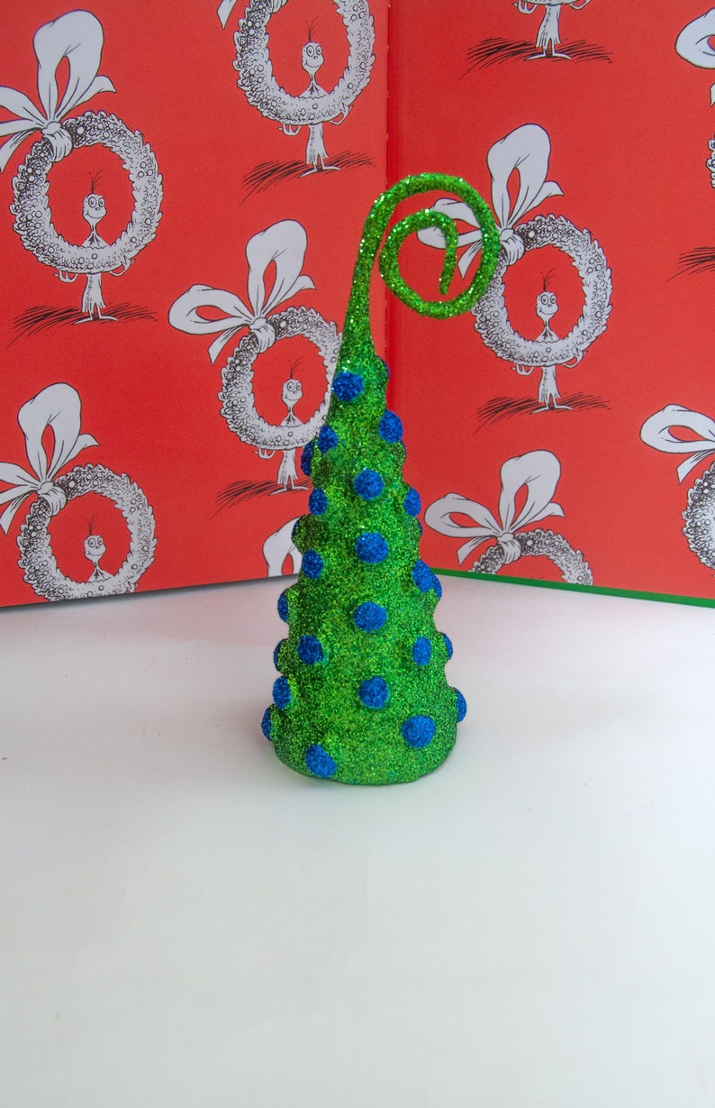 Paper Mache Cone Christmas Tree Grinch Tree Xmas Etsy