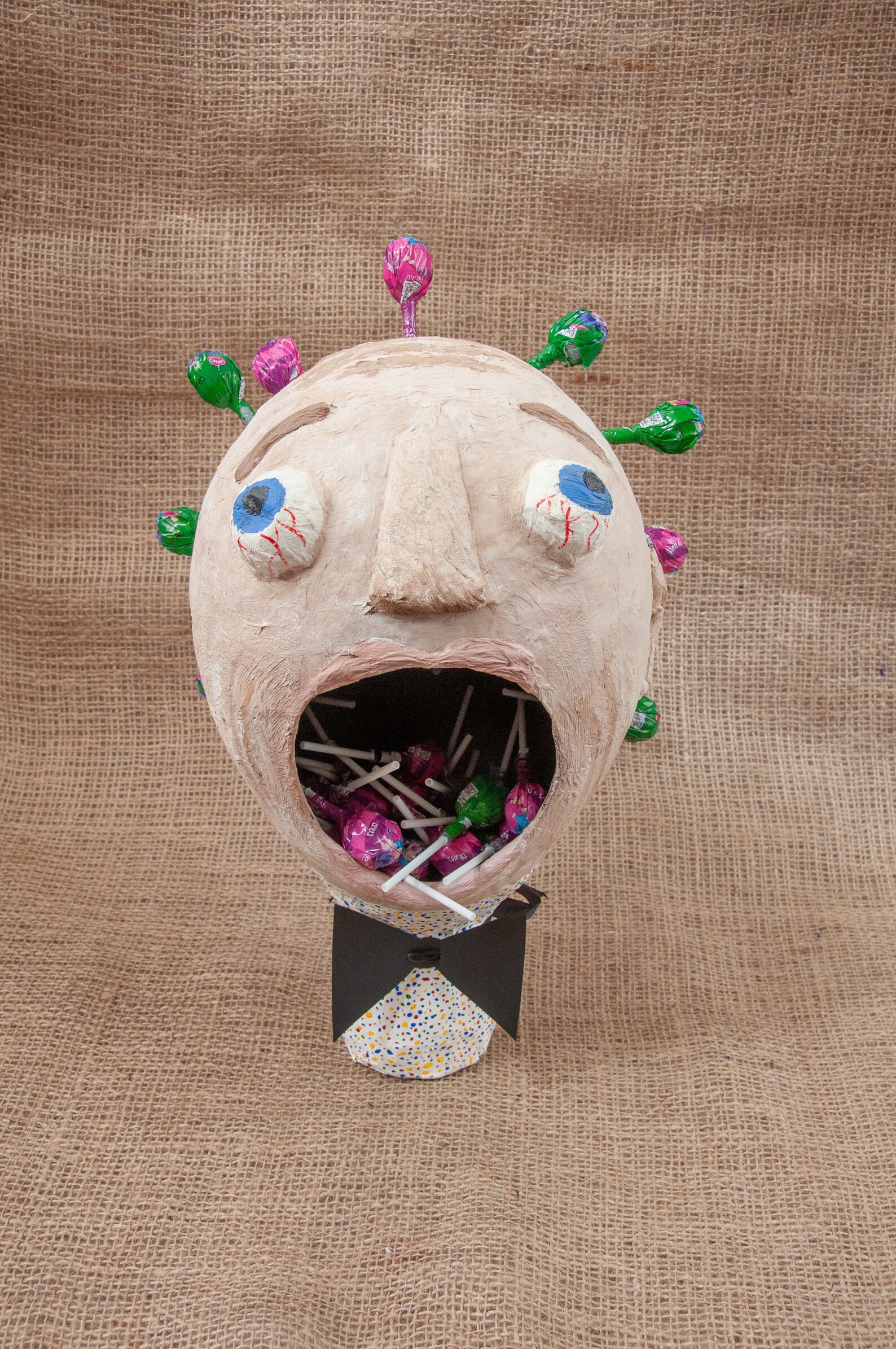 Paper Mache Monster Head for Lollipops Recycled Paper Etsy