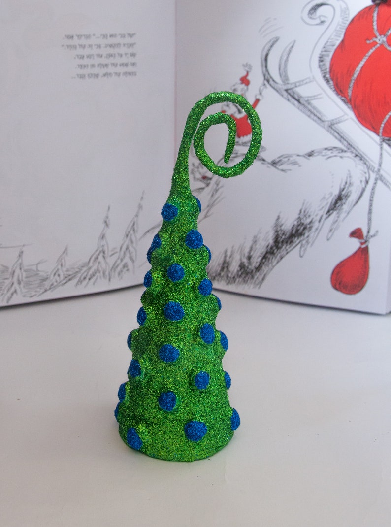 Paper Mache Cone Christmas Tree Grinch Tree Xmas Etsy