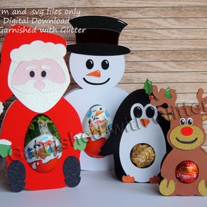 Titulares de dulces navideños. Archivos de corte de descarga digital SVG/FCM.