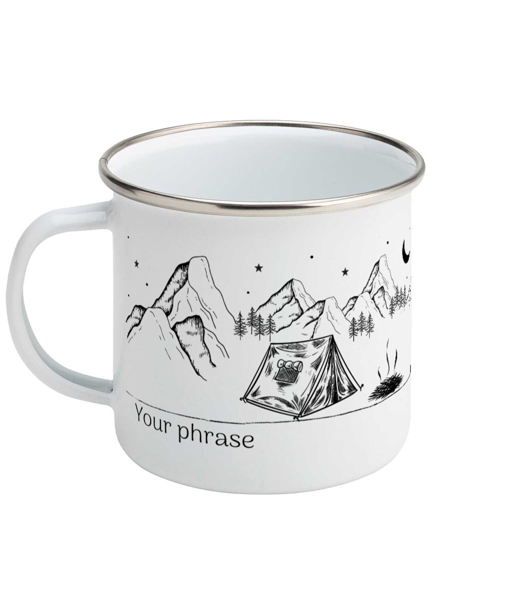 Camping Mug Custom Enamel Mug Van Life Gift Camper Van Etsy UK