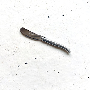 Laguiole Mini-Buttermesser | Authentisches Laguiole-Besteck | Edelstahlgriff - Mikrogesägte Klinge, Spülmaschinenfest