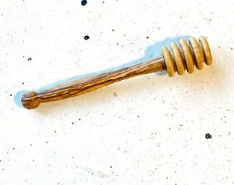 Handmade Olive Wood Honey Spoon - Drizzler, Honey Dipper