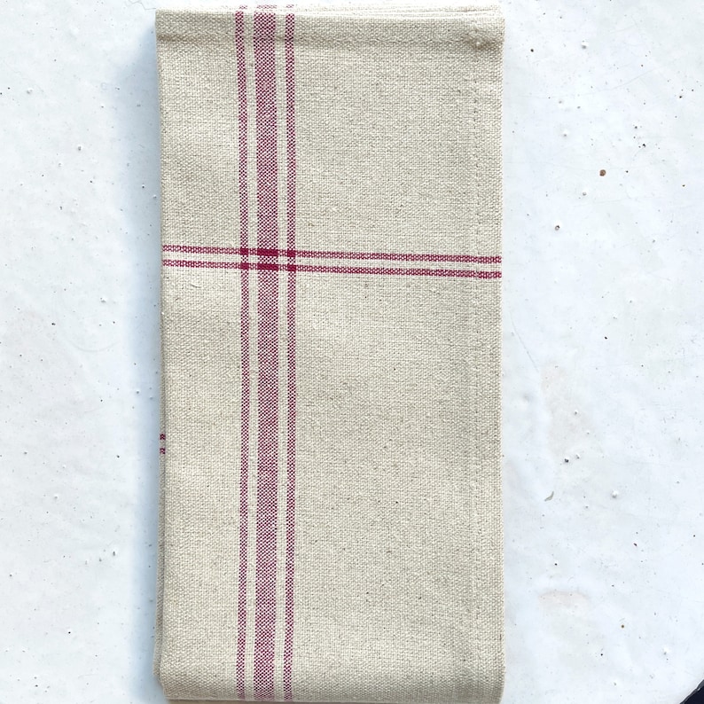 Linen tea towel made in France