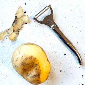 Laguiole Vegetable Peeler - Stainless Steel Handle, Made in France