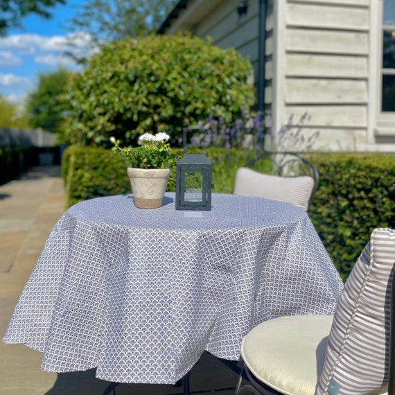 Round cheap oilcloth tablecloth