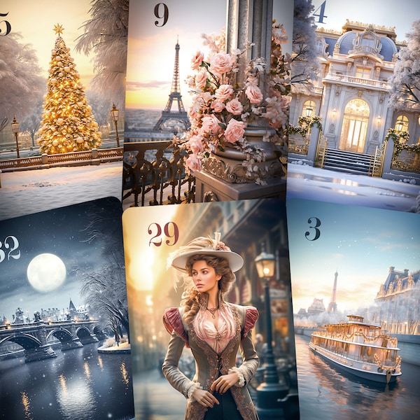 Winter in Paris Lenormand card deck