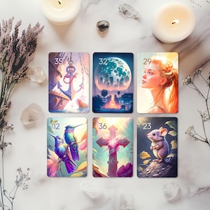 Jeu d'Oracle Lenormand – Jeu de 36 cartes inspiré par l'esprit dynamique de la Californie