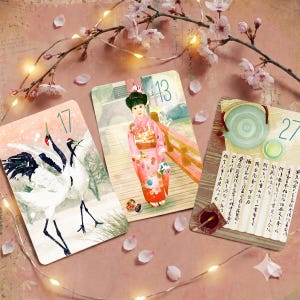 Baraja de cartas Zenseiki Lenormand – estilo japonés