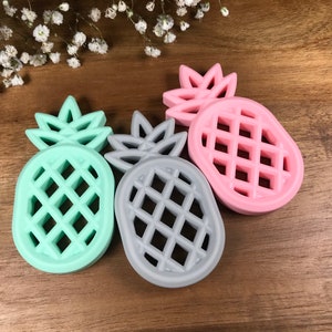 Pineapple Silicone Teether Teething Toy Sensory Teether Baby Teether Silicone Baby Girl Baby Boy Baby Gift Baby Shower Gift image 2
