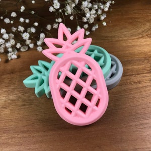 Pineapple Silicone Teether Teething Toy Sensory Teether Baby Teether Silicone Baby Girl Baby Boy Baby Gift Baby Shower Gift Pink