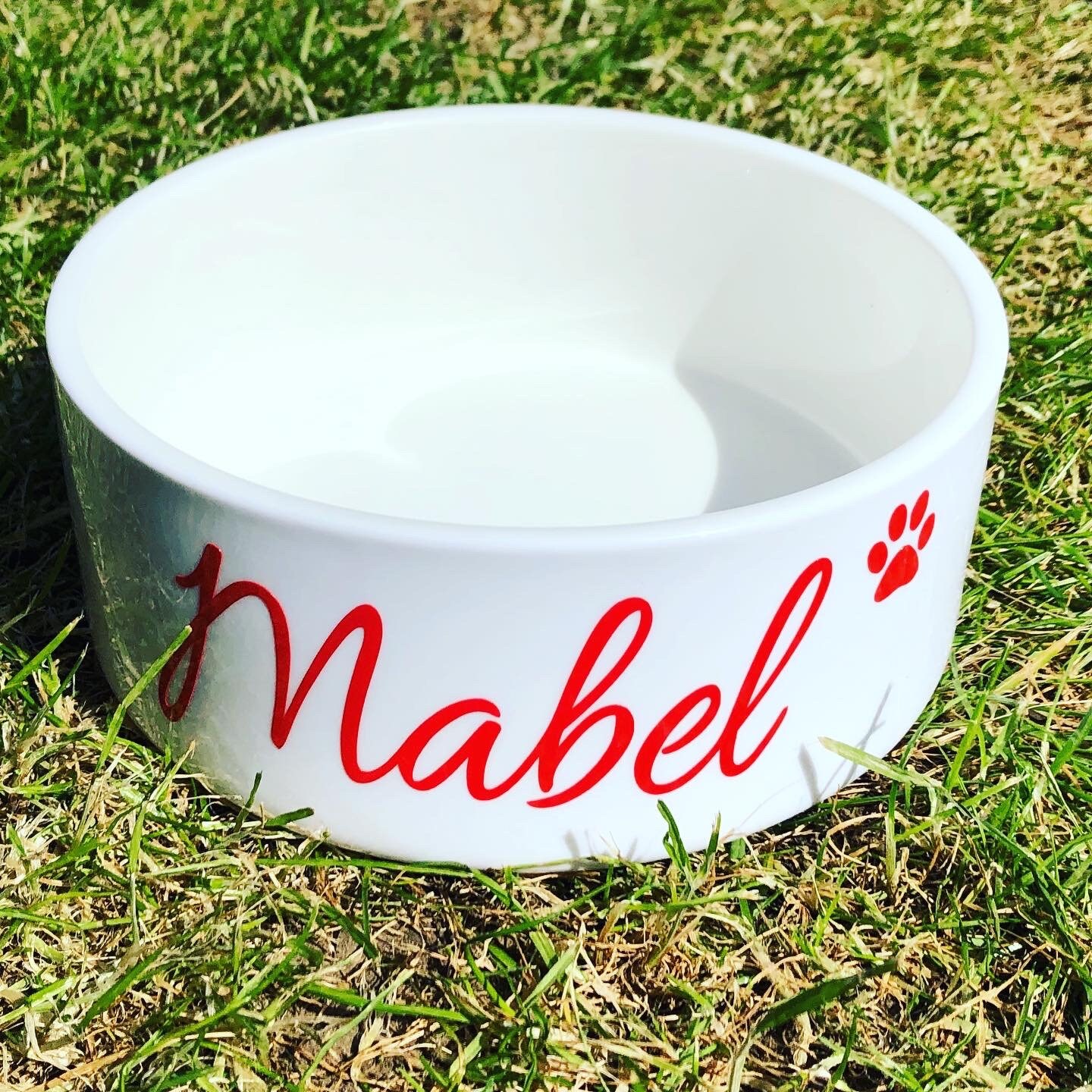 Personalised Dog Bowl Gift for dogs. Ceramic pet bowl food Etsy