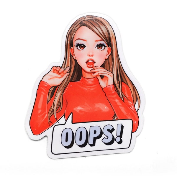 Oops! I did it again... Britney Spears 2.5" Vinyl Sticker - y2k Aesthetic Popstar Art Gloss Vinyl Journal Sticker, Hydroflask Decal