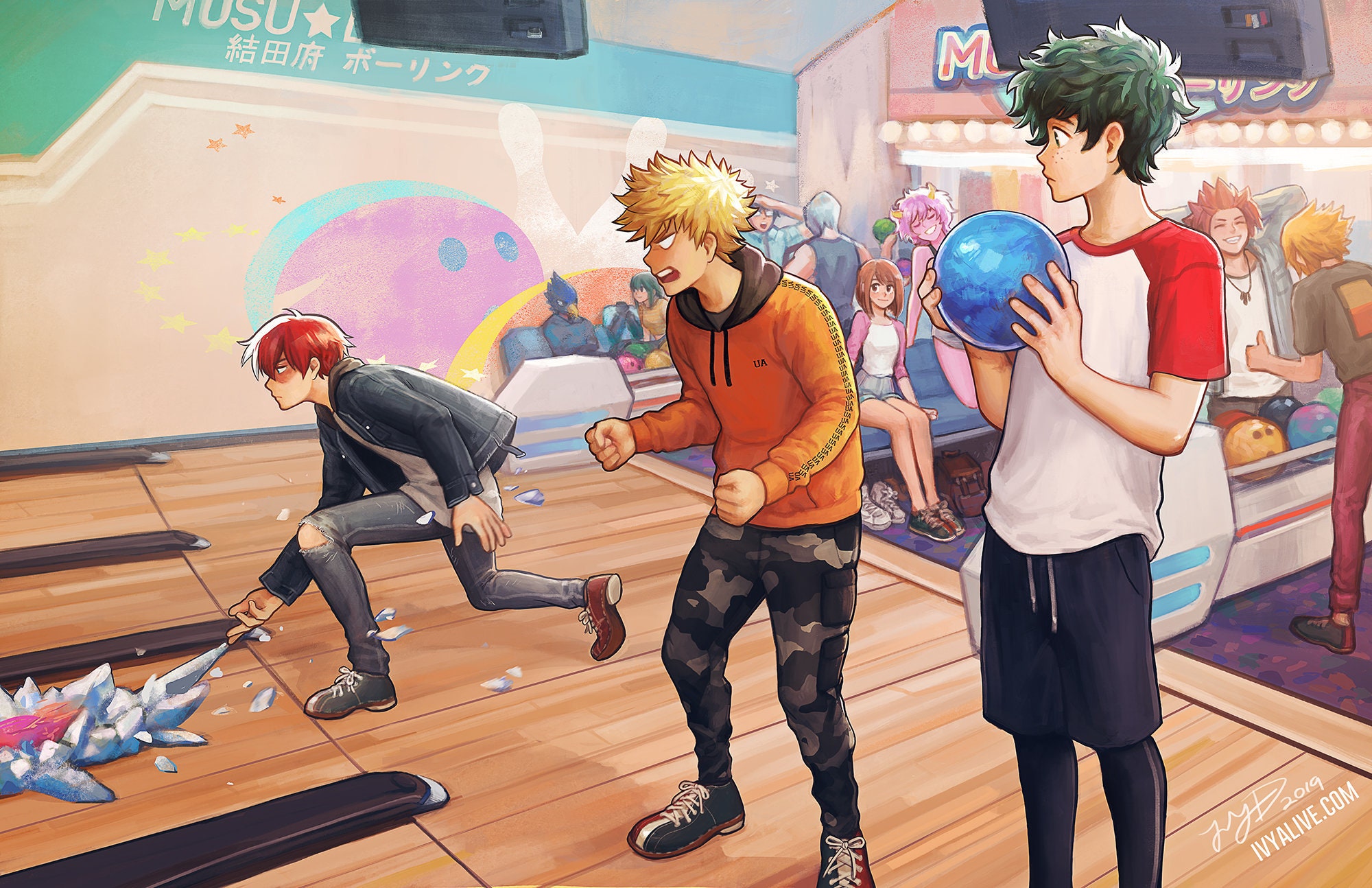 Fun Bowling Cute Anime Art Print Wall Poster Etsy Fun Bowling Cute Anime Art Print Wall Poster Etsy