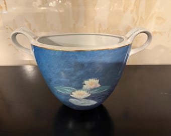 Goebel Artis Orbis Claude Monet Vase - Effet du Soir Porcelain Double Handled Vase, Limited Edition Fine Art Collectible