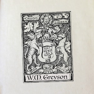 Tampon pour ex-libris - Armoiries médiévales - Cadeau parfait pour les amateurs de livres - Bibliothèque - Enseignant - Personnalisé - Mariage - Noël - Remise des diplômes