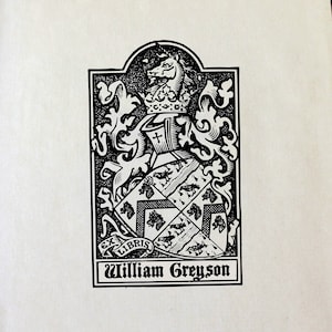 Ex Libris Ex Libris Stempel - Mittelalter Wappen - Geschenk Buchliebhaber - Bibliothek - Lehrer - Individuell - Hochzeit - Weihnachten - Schulabschluss