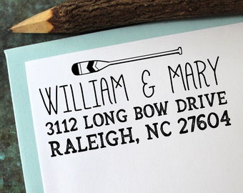 Newlywed Holiday Self Inking Personalized Gift Christmas Evergreen Tree Return Address Stamp Wedding Custom Housewarming