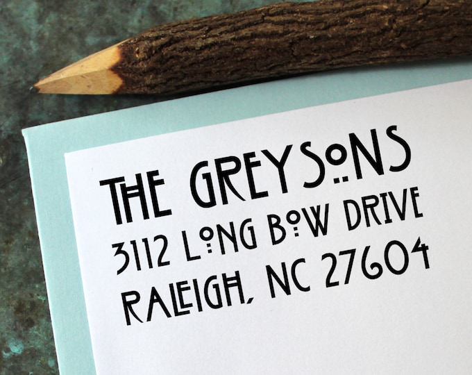 American Horror Story Return Address Stamp - Personalized Gift - Halloween - AHS - Gothic - Housewarming - Christmas - Custom - Self Inking